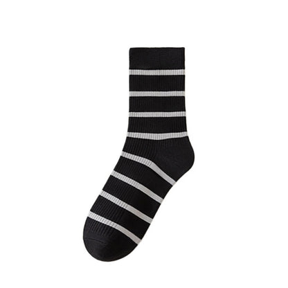 Chaussettes courtes absorbantes et douces Plusock grande taille (5 paires) - Noir - EU39-44(US6-10) - image 8