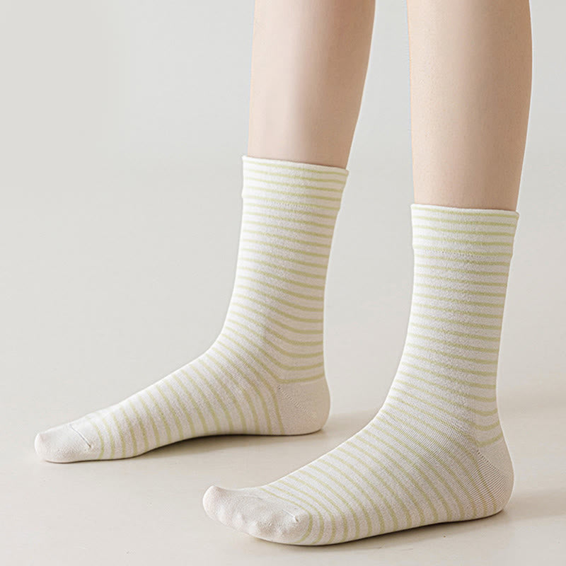 Chaussettes courtes en coton à fines rayures Plusock (6 paires) - image 8