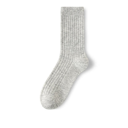 Chaussettes classiques en laine Plusock grande taille (3 paires) - Gris clair - EU39-44(US6-10) - image 8