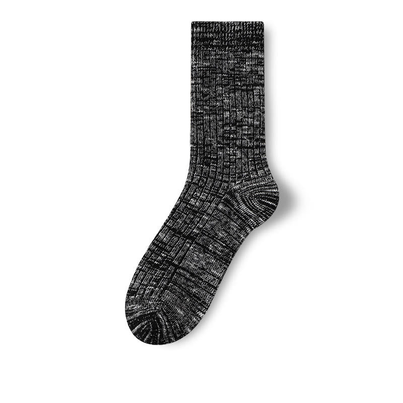 Chaussettes classiques en laine Plusock grande taille (3 paires) - Noir - EU39-44(US6-10) - image 10