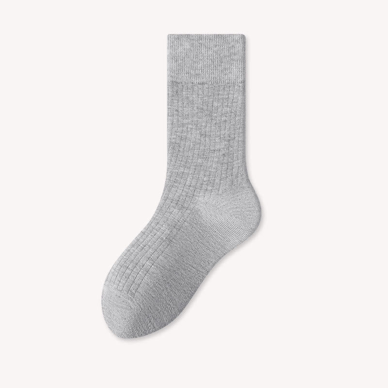 Chaussettes courtes légères et chaudes Plusock grande taille (4 paires) - Gris clair - EU39-44(US6-10) - image 7