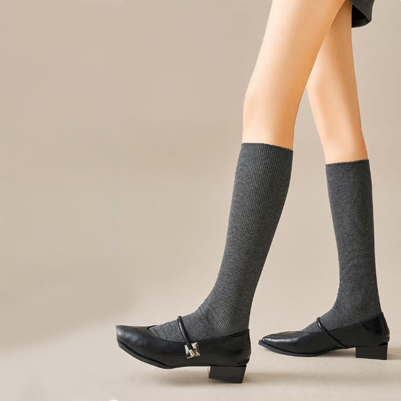 Chaussettes hautes antibactériennes Plusock grande taille (3 paires) - image 3