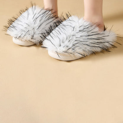 Pantoufles en fourrure duveteuse grandes tailles - image 4