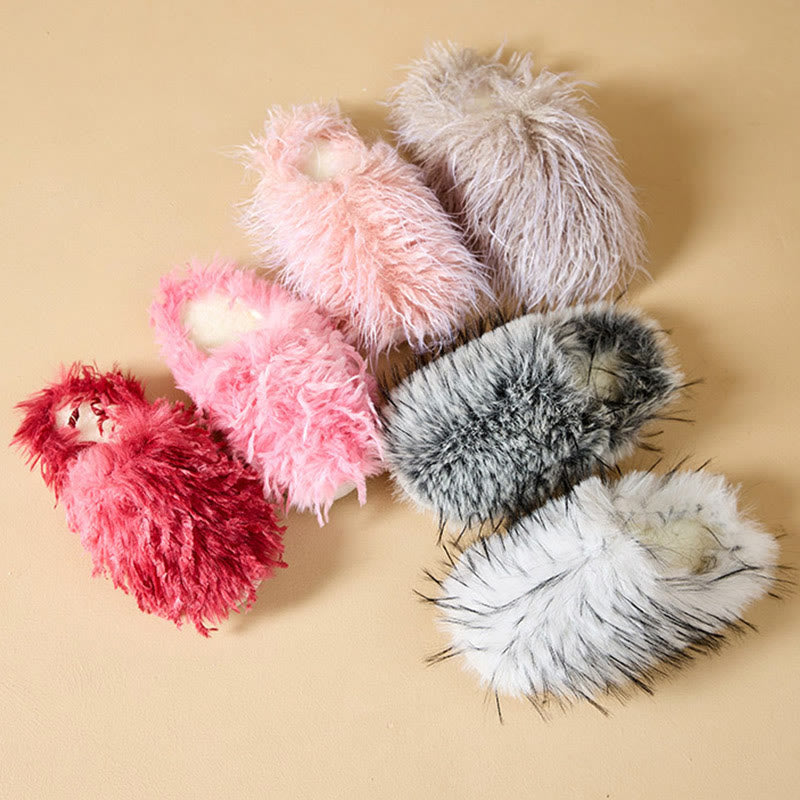 Pantoufles en fourrure duveteuse grandes tailles - image 6