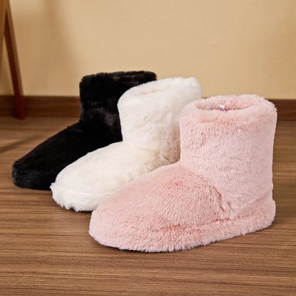 Chaussons mi-tubes en peluche Plusock - image 6