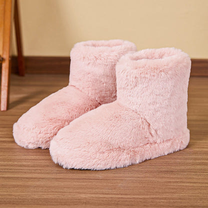 Chaussons mi-tubes en peluche Plusock - Rose - EU44-45(US10-11) - image 10
