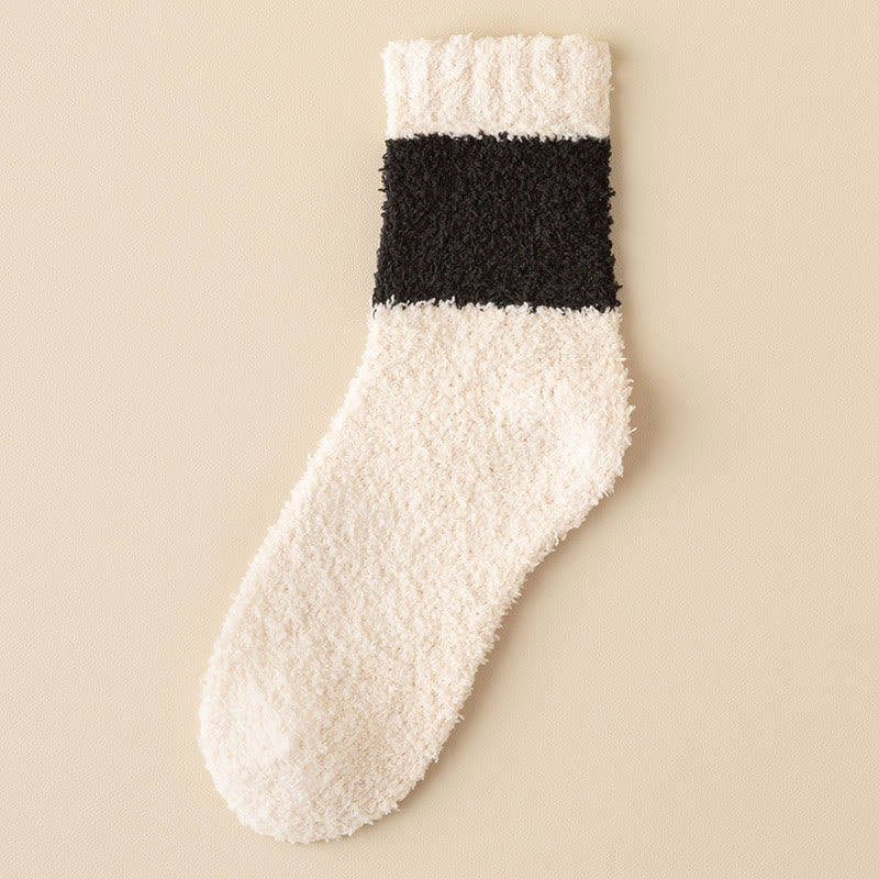 Chaussettes courtes en velours corail Plusock grande taille (6 paires) - Rose - EU39-44(US6-10) - image 4