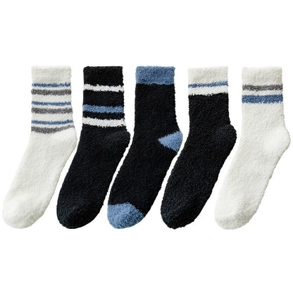 Chaussettes de nuit chaudes Plusock grande taille (5 paires) - Multicolore - EU40-46(US7-12) - image 14