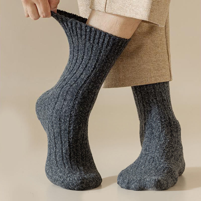 Chaussettes mi-mollet en cachemire uni grande taille Plusock (6 paires) - image 1