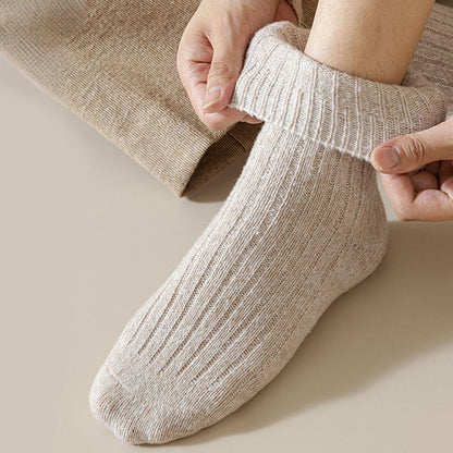 Chaussettes en cachemire de couleur unie (6 paires) - image 6