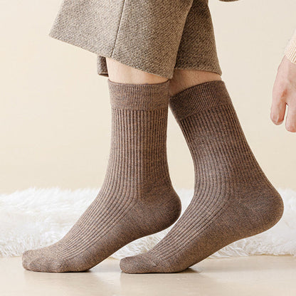 Chaussettes décontractées Plusock grande taille, couleur unie (4 paires) - image 1