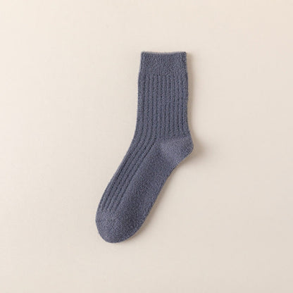 Chaussettes rétro unies Plusock grande taille (3 paires) - Gris - EU39-44(US6-10) - image 9