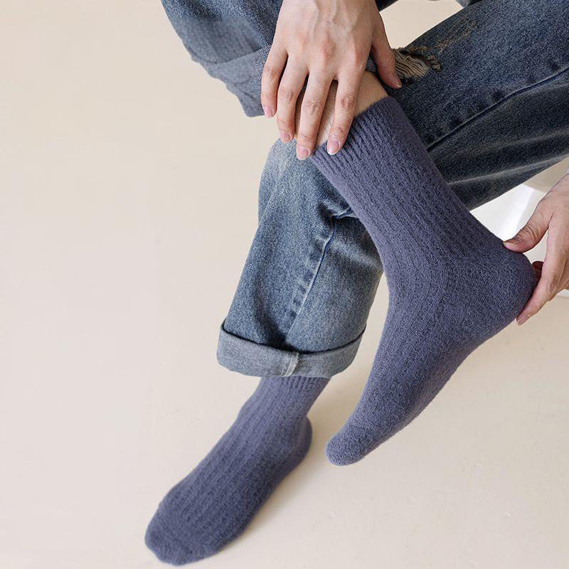 Chaussettes rétro unies Plusock grande taille (3 paires) - image 7