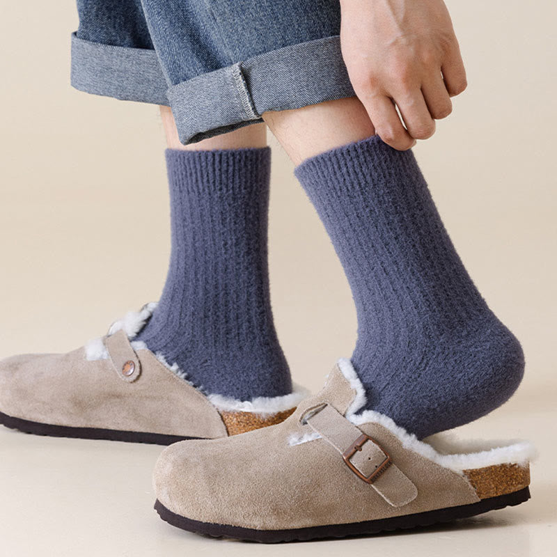 Chaussettes rétro unies (3 paires) - image 8