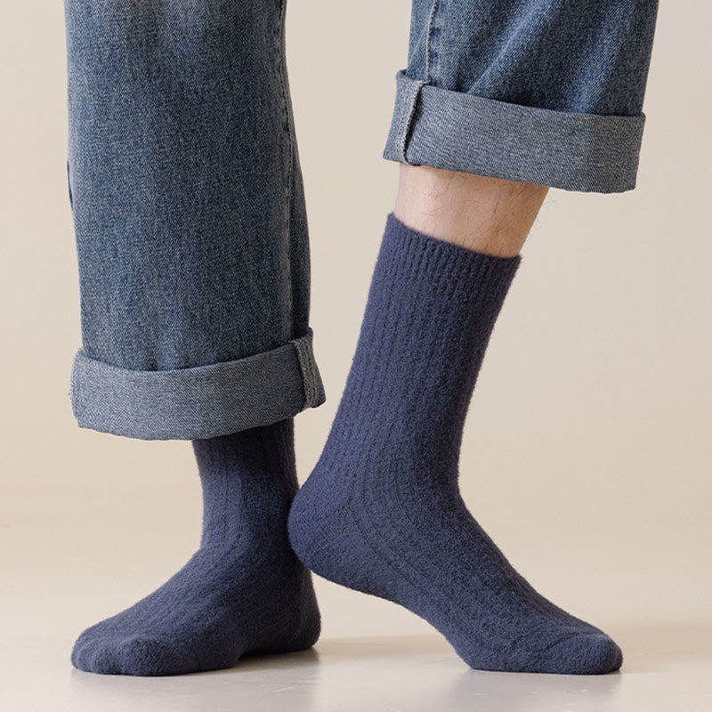 Chaussettes rétro unies (3 paires) - image 2