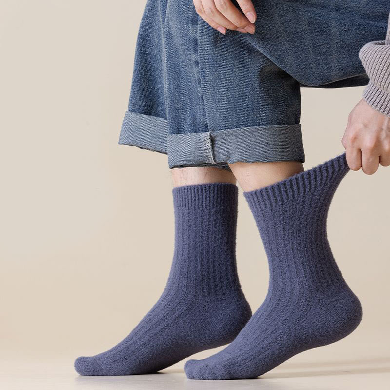 Chaussettes rétro unies Plusock grande taille (3 paires) - image 1