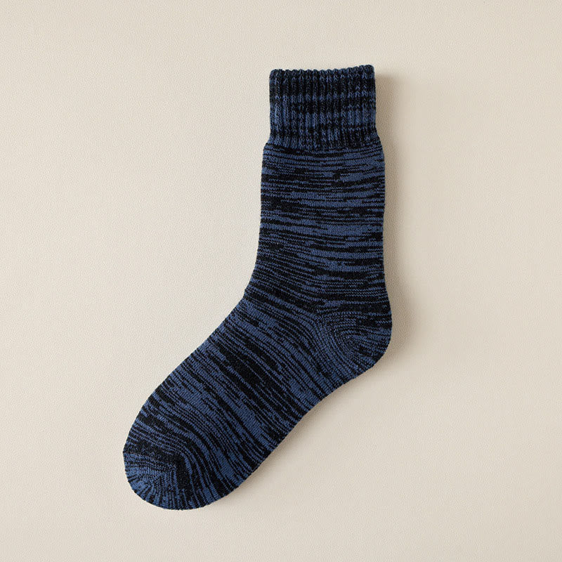 Chaussettes extra-épaisses Plusock grande taille (5 paires) - Bleu marine - EU39-44(US6-10) - image 9