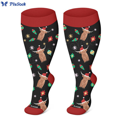 Chaussettes de compression Plusock Grande Taille Pingouin Cerf Vache (3 paires) - image 3