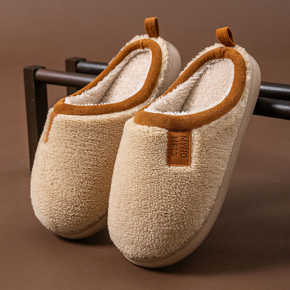 Pantoufles simples en peluche grande taille - Kaki - EU44-45(US10-11) - image 15