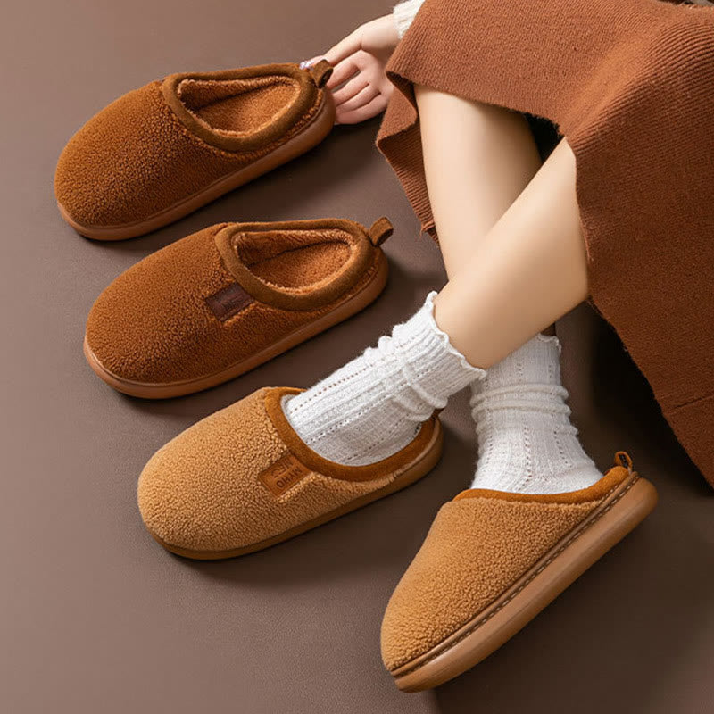 Pantoufles en peluche simples Plusock grande taille - image 0