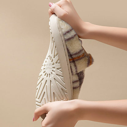 Pantoufles Plusock grandes tailles à motif quadrillé - image 9