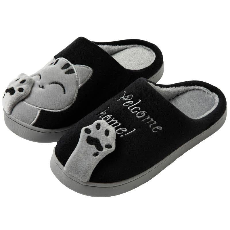 Pantoufles chat 3D grande taille - Noir - EU43-44(US9-10) - image 15