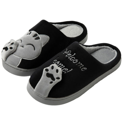 Pantoufles chat 3D grande taille - Noir - EU43-44(US9-10) - image 15