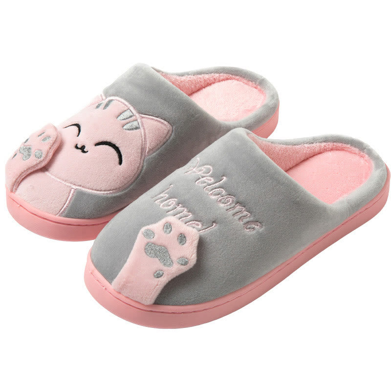 Pantoufles chat 3D grande taille - Gris - EU43-44(US9-10) - image 13
