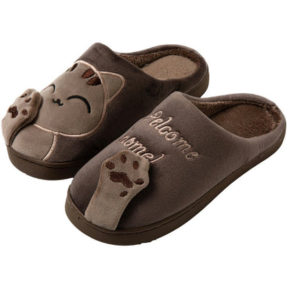 Pantoufles chat 3D grande taille - Café - EU43-44(US9-10) - image 16