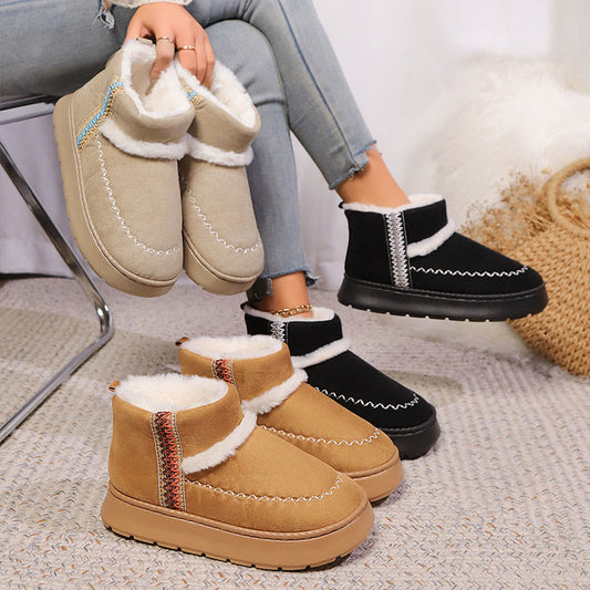 Pantoufles/bottines ethniques en dentelle grandes tailles - image 0