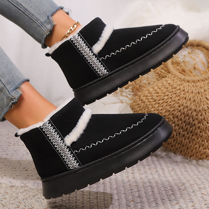 Pantoufles/bottines ethniques en dentelle grandes tailles - image 2