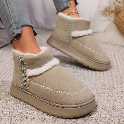 Pantoufles/bottes ethniques en dentelle Plusock grandes tailles - Kaki - EU43-44(US9-10) - image 11