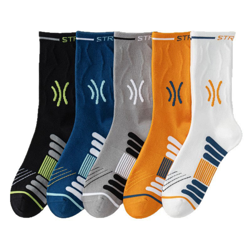 Chaussettes de compression sans couture Plusock Grande Taille (5 paires) - Multicolore - EU39-45(US6-11) - image 15