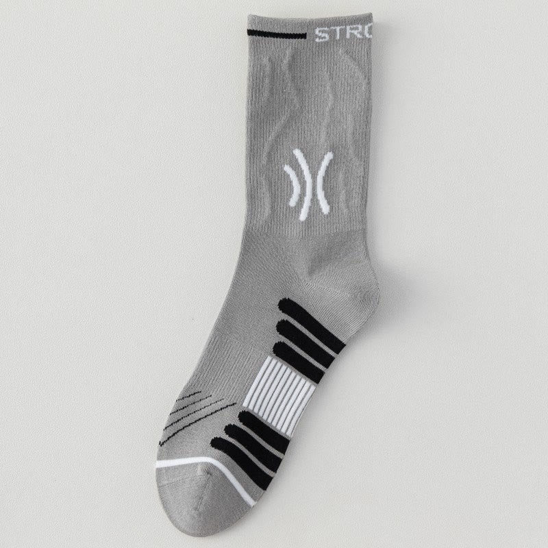 Chaussettes de compression sans couture grande taille (5 paires) - Gris - EU39-45(US6-11) - image 14