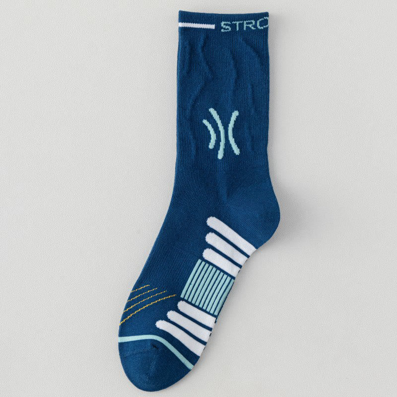 Chaussettes de compression sans couture grande taille (5 paires) - Bleu marine - EU39-45(US6-11) - image 12