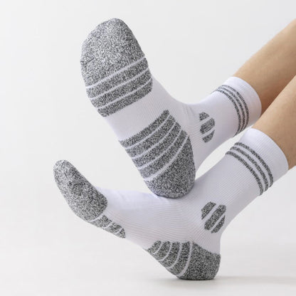 Chaussettes de compression épaisses et rembourrées grande taille (5 paires) - image 3