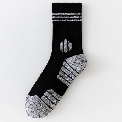 Chaussettes de compression épaisses et rembourrées grande taille (5 paires) - Noir - EU39-45(US6-11) - image 8