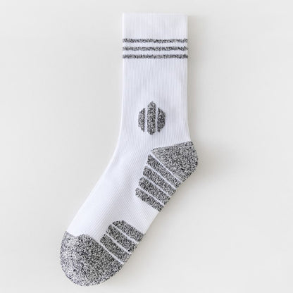 Chaussettes de compression épaisses et rembourrées Plusock Plus Size (5 paires) - Blanc - EU39-45(US6-11) - image 10