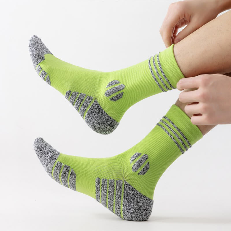 Chaussettes de compression épaisses et rembourrées grande taille (5 paires) - image 5