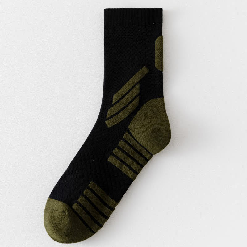 Chaussettes de compression quart de cercle pour basketball grandes tailles (5 paires) - Noir - EU39-45(US6-11) - image 7