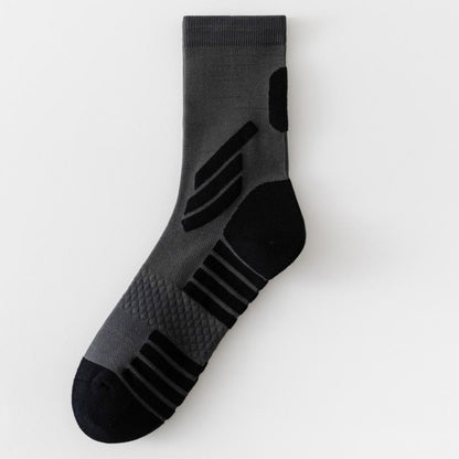 Chaussettes de compression quart de cercle pour basketball grandes tailles (5 paires) - Gris foncé - EU39-45(US6-11) - image 8