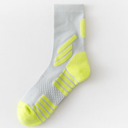 Chaussettes de compression Plusock Plus Size Basketball Quarter (5 paires) - Gris clair - EU39-45(US6-11) - image 11