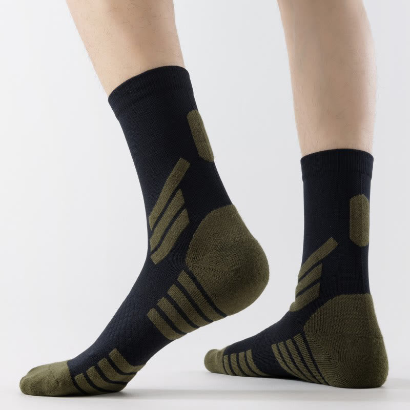 Chaussettes de compression quart de cercle pour basketball grandes tailles (5 paires) - image 2