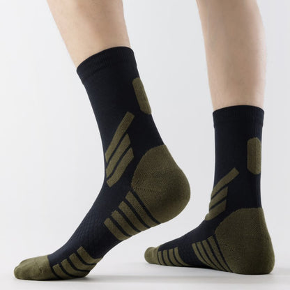Chaussettes de compression quart de cercle pour basketball grandes tailles (5 paires) - image 2