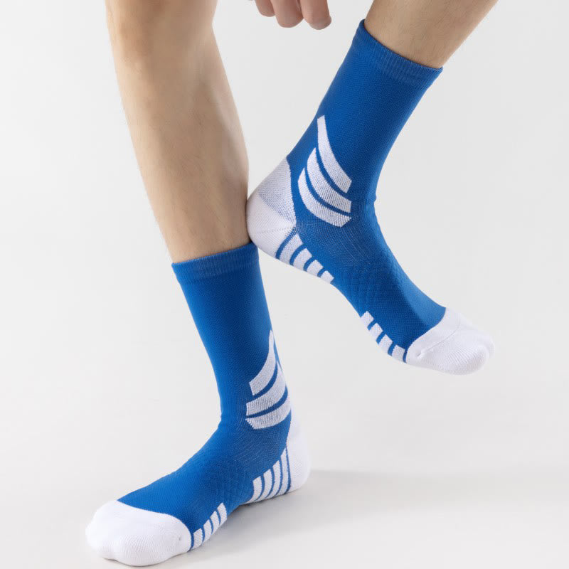 Chaussettes de compression quart de cercle pour basketball grandes tailles (5 paires) - image 4