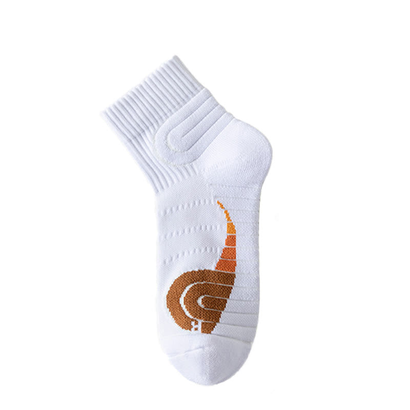 Chaussettes de compression de tennis grandes tailles pour chevilles (3 paires) - Orange - EU38-44(US5-10) - image 9