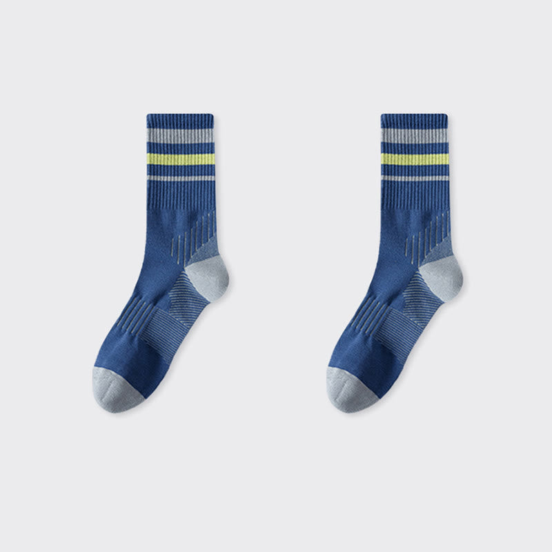 Chaussettes de compression Plusock Grande Taille à bord-côte (5 paires) - Bleu - EU38-44(US5-10) - image 12