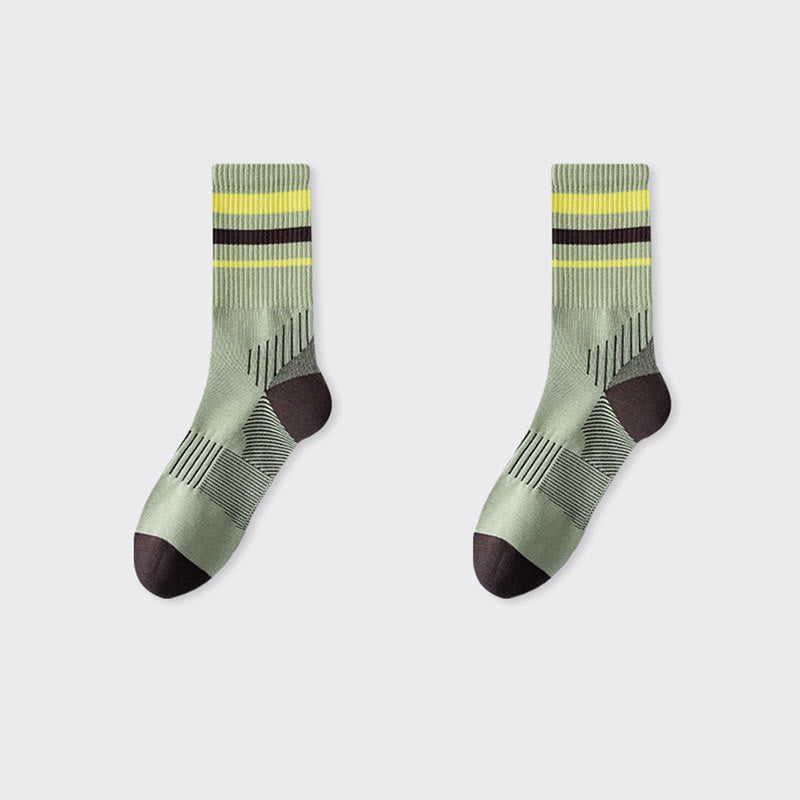 Chaussettes de compression Plusock Grande Taille à bord-côte (5 paires) - Vert - EU38-44(US5-10) - image 10