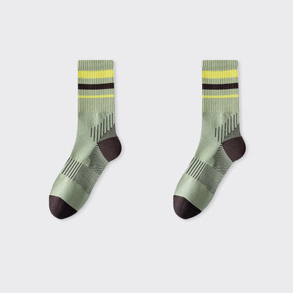 Chaussettes de compression Plusock Grande Taille à bord-côte (5 paires) - Vert - EU38-44(US5-10) - image 10