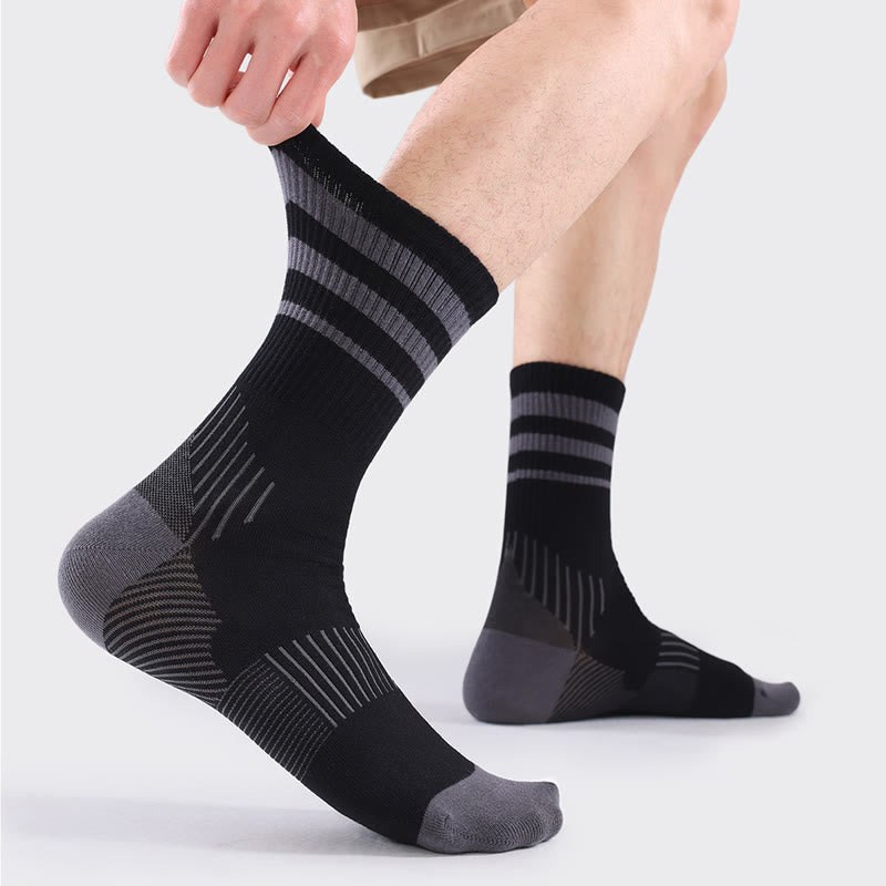 Chaussettes de compression Plusock Grande Taille à bord-côte (5 paires) - image 3